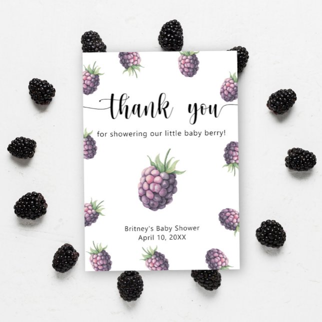 Sweet blackberry - thank you card (Creator Uploaded)