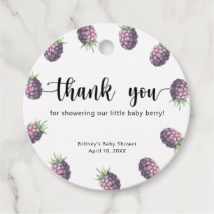 Sweet blackberry - thank you favour tags