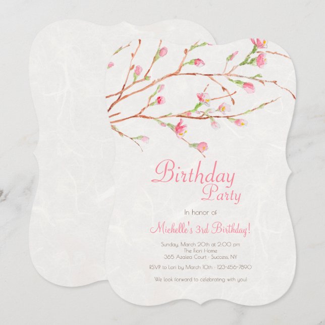 Sweet Blessing Invitation (Front/Back)