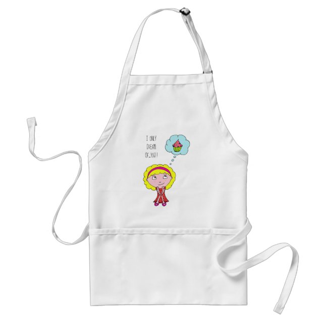 Sweet blonde girl standard apron (Front)
