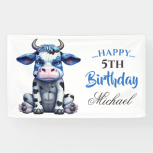 Sweet Blue Cow Banner