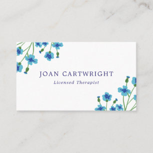 Sweet Blue Flowers Business Card