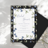Sweet Blueberries Elegant Bridal Shower