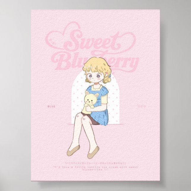 Sweet Blueberry Dreams ✩°｡ ⋆｡°✩  Poster (Front)