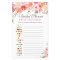 Sweet Blush Floral Double-Sided Bridal Shower Game