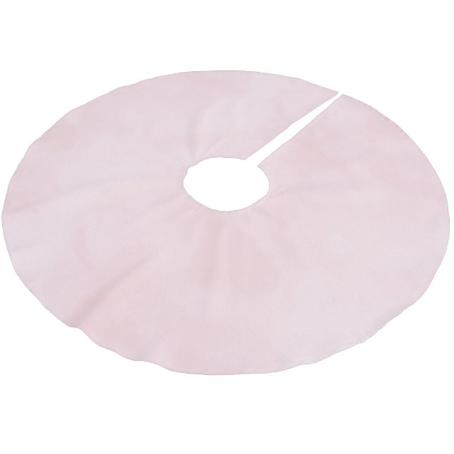 Sweet Blush Pink Christmas Brushed Polyester Tree Skirt (Angled)