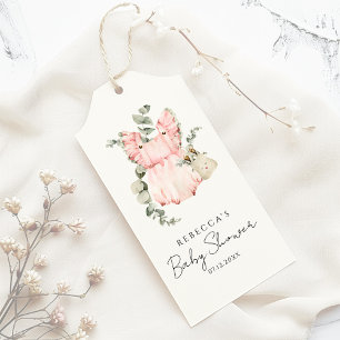 Sweet Boho Girl Baby Shower Gift Tags