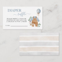 Sweet Boho Neutral Boy Baby Shower Diaper Raffle