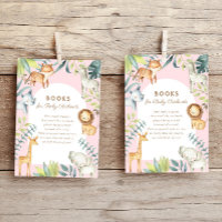 Sweet boho safari animals pink books for baby