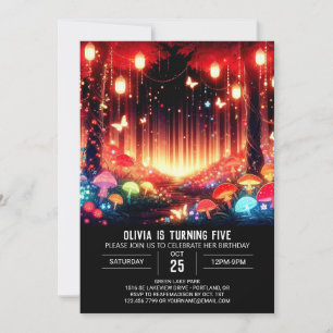 Sweet Boho Woodland Digital Birthday Invitation