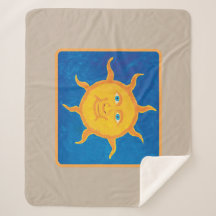 Sweet Boy's Sun Sherpa Blanket