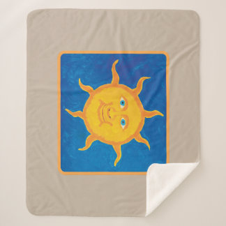 Sweet Boy's Sun Sherpa Blanket