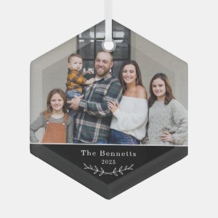 Sweet Branch Editable Colour Custom Photo Ornament