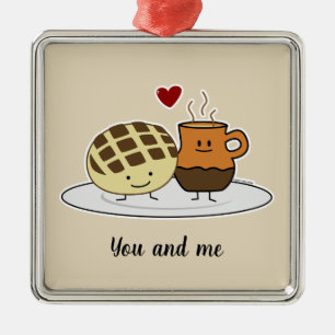 Sweet Bread Hot Chocolate Pan dulce Mexican concha Metal Tree Decoration