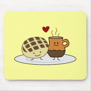 Sweet Bread Hot Chocolate Pan dulce Mexican concha Mouse Mat
