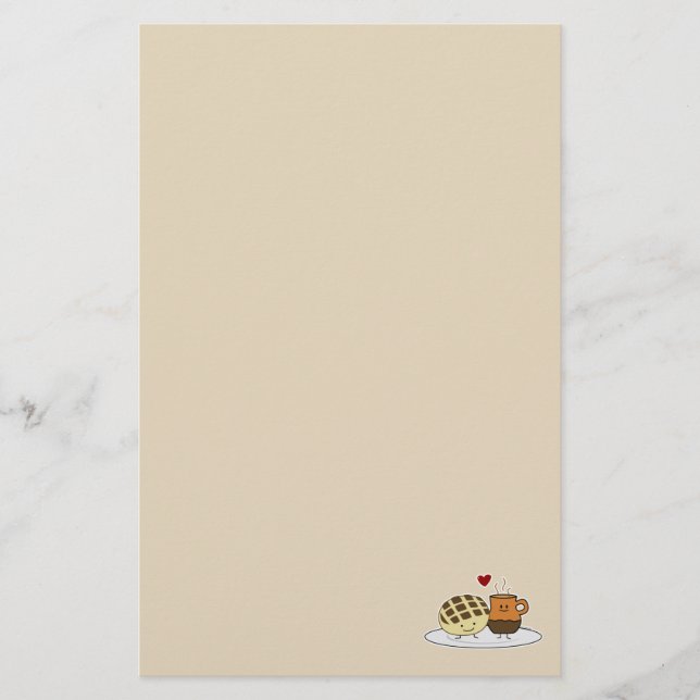 Sweet Bread Hot Chocolate Pan dulce Mexican concha Stationery (Front)