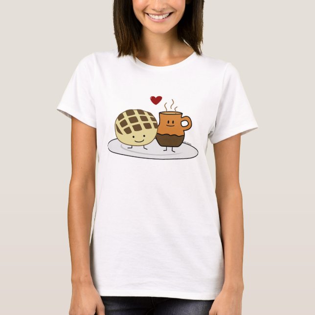Sweet Bread Hot Chocolate Pan dulce Mexican concha T-Shirt (Front)