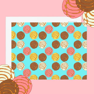 Sweet Bread Mexican Pan Dulce Conchas Postcard