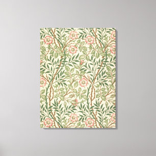 'Sweet Briar' design for wallpaper, printed by Joh Canvas Print