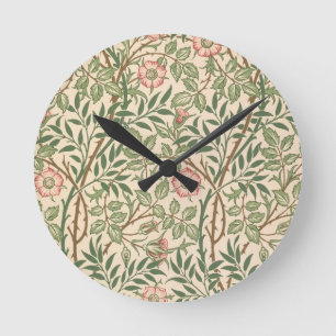 'Sweet Briar' design for wallpaper, printed by Joh Round Clock