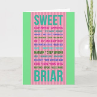SWEET BRIAR MEMORIES greeting card