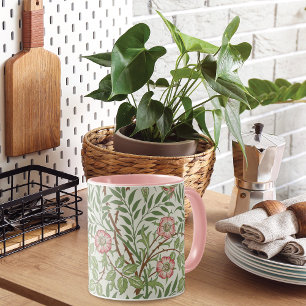 Sweet Briar Pink Roses William Morris Mug