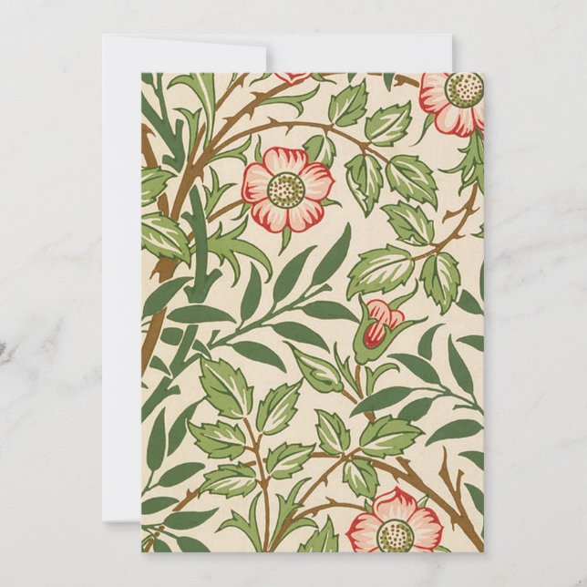 Sweet Briar William Morris Invitation (Front)