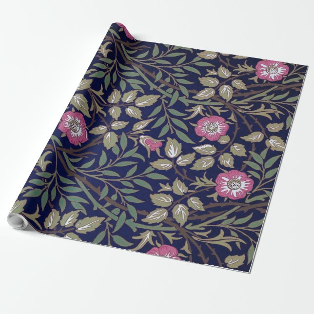 Sweet Briar, William Morris Wrapping Paper (Unrolled)
