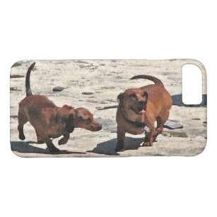 Sweet Brown Dachshund Dogs iPhone 8/7 Case