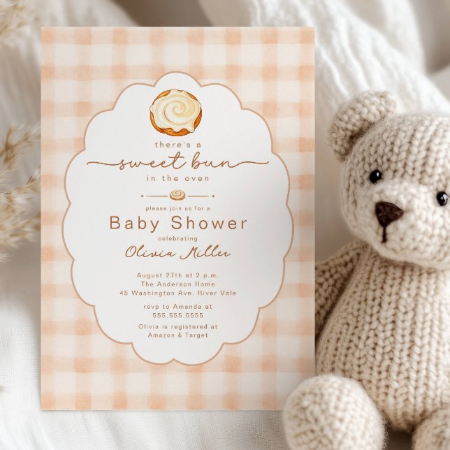 Sweet Bun Baby Shower Invitation (Creator Uploaded)
