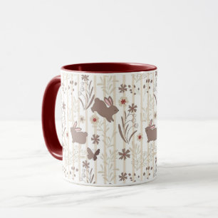 Sweet Bunny and Crown Nursery Print Mug