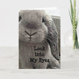 SWEET BUNNY HOPPING BY TO SAY HAPPY BIRTHDAY CARD