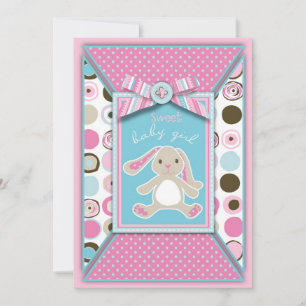 Sweet Bunny Invitation Card