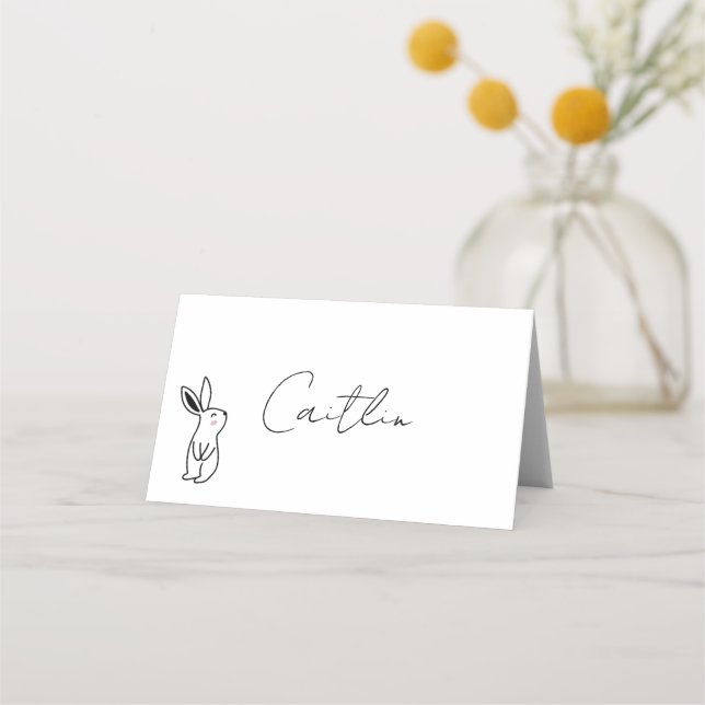 Sweet Bunny Place Cards (Front)