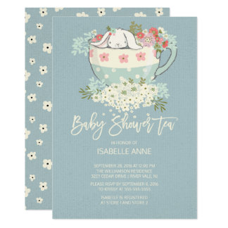 bunny baby shower invitations