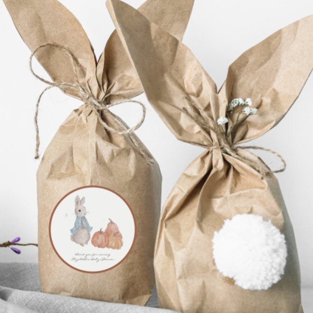 Sweet Bunny Thank You Baby Shower Favour Stickers (Creator Uploaded)