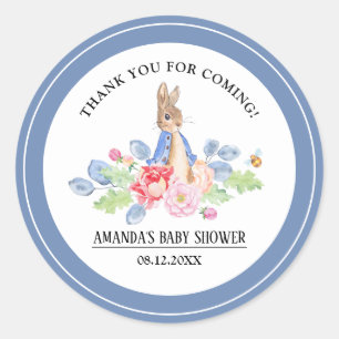 Sweet Bunny Thank You Baby Shower Favour Stickers