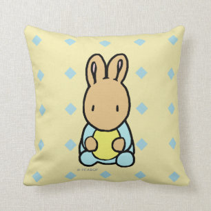Sweet Bunny Throw Pillow (front view)