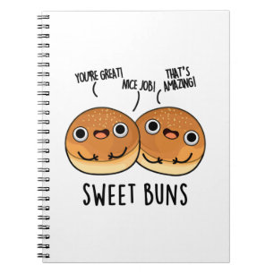 Sweet Buns Funny Baking Pun Notebook