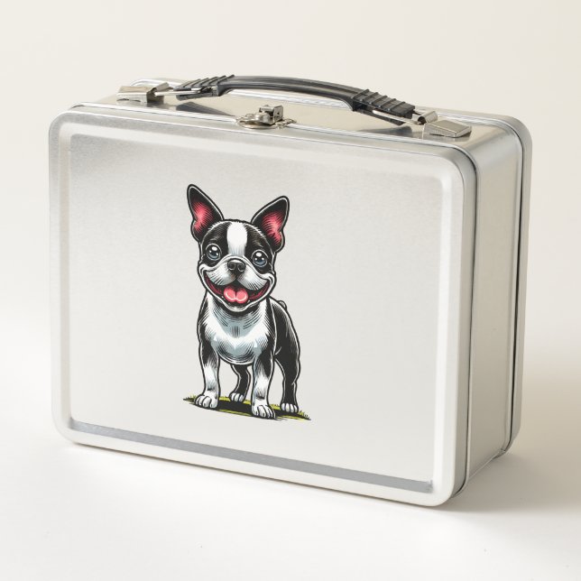 Sweet Bustie Dog Metal Lunch Box (Front)