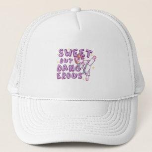 Sweet but dangerous Karate Unicorn Trucker Hat