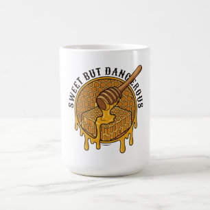 Sweet But Dangerous Vintage Honey Honeycomb Coffee Mug