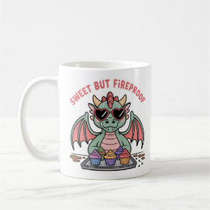 Sweet But Fireproof Cute Dragon Cupcake Baking Coffee Mug