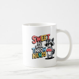 Sweet But Tough Racoon Boxing Humour Attitude Funn Coffee Mug