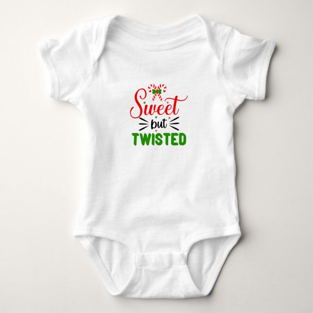 Sweet but twisted baby bodysuit (Front)