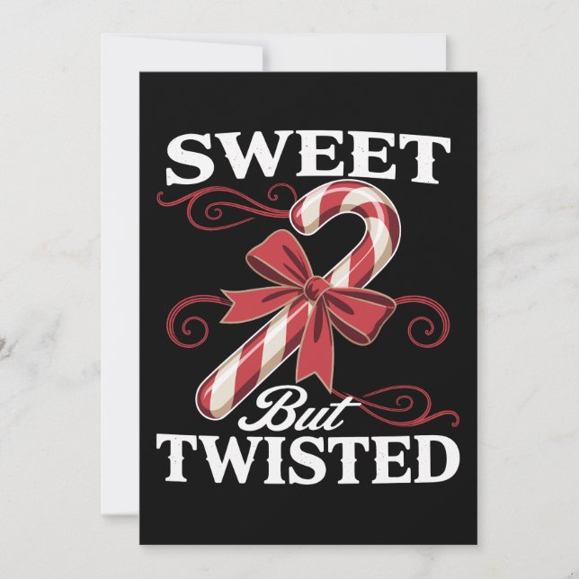 Sweet But Twisted Candy Cane Christmas Holiday (Front)