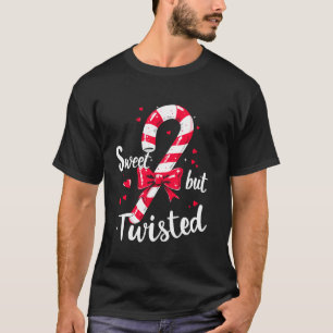 Sweet But Twisted Candy Cane Christmas Xmas Adult T-Shirt