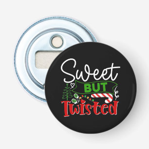 Sweet But Twisted Funny Christmas Candy Cane Bottle Opener