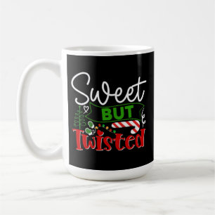 Sweet But Twisted Funny Christmas Candy Cane Coffee Mug