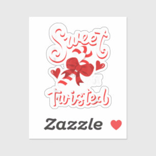 Sweet But Twisted Funny Christmas Candy Cane Xmas